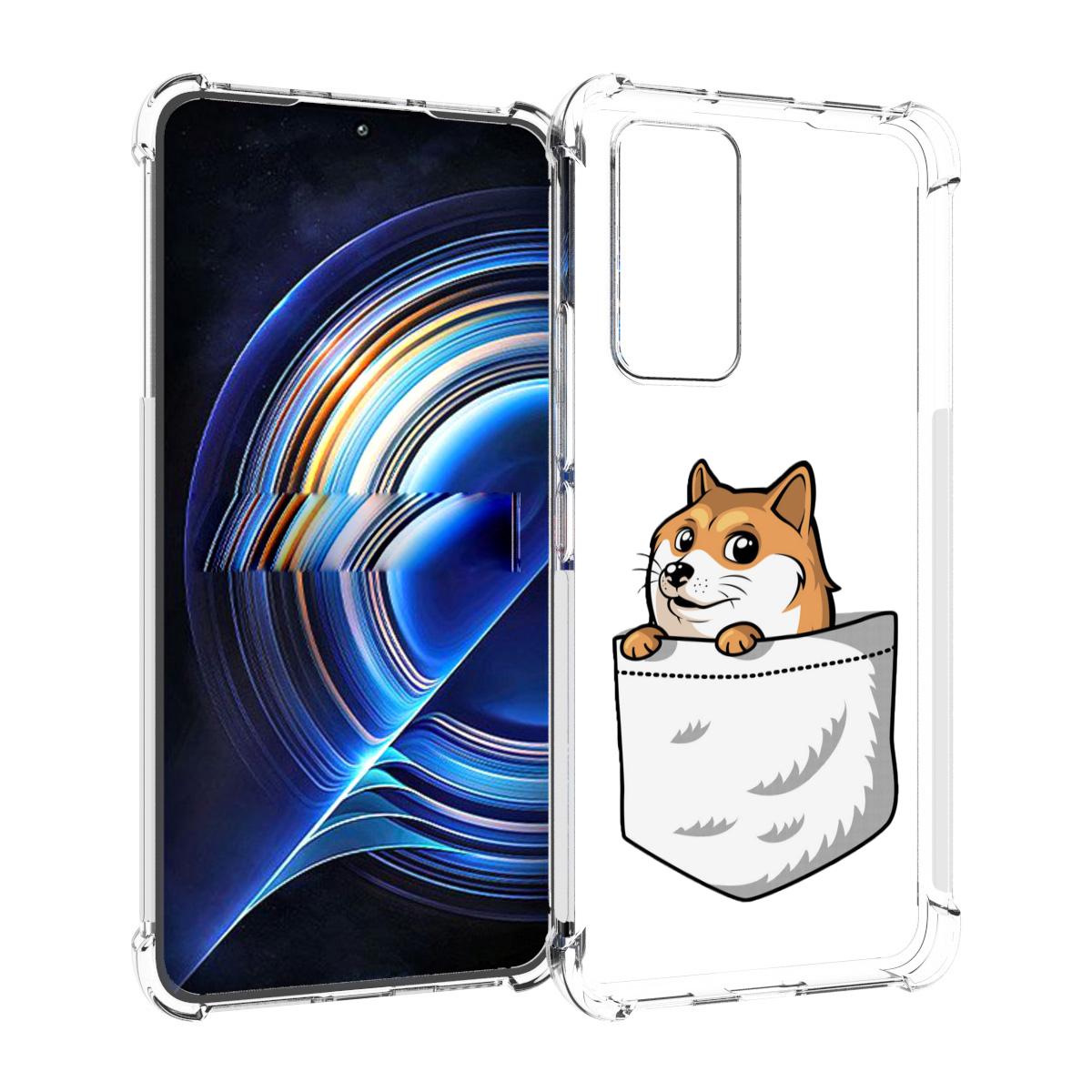 

Чехол MyPads Корги в кармане для Tecno Camon 19 Neo, Прозрачный, Tocco