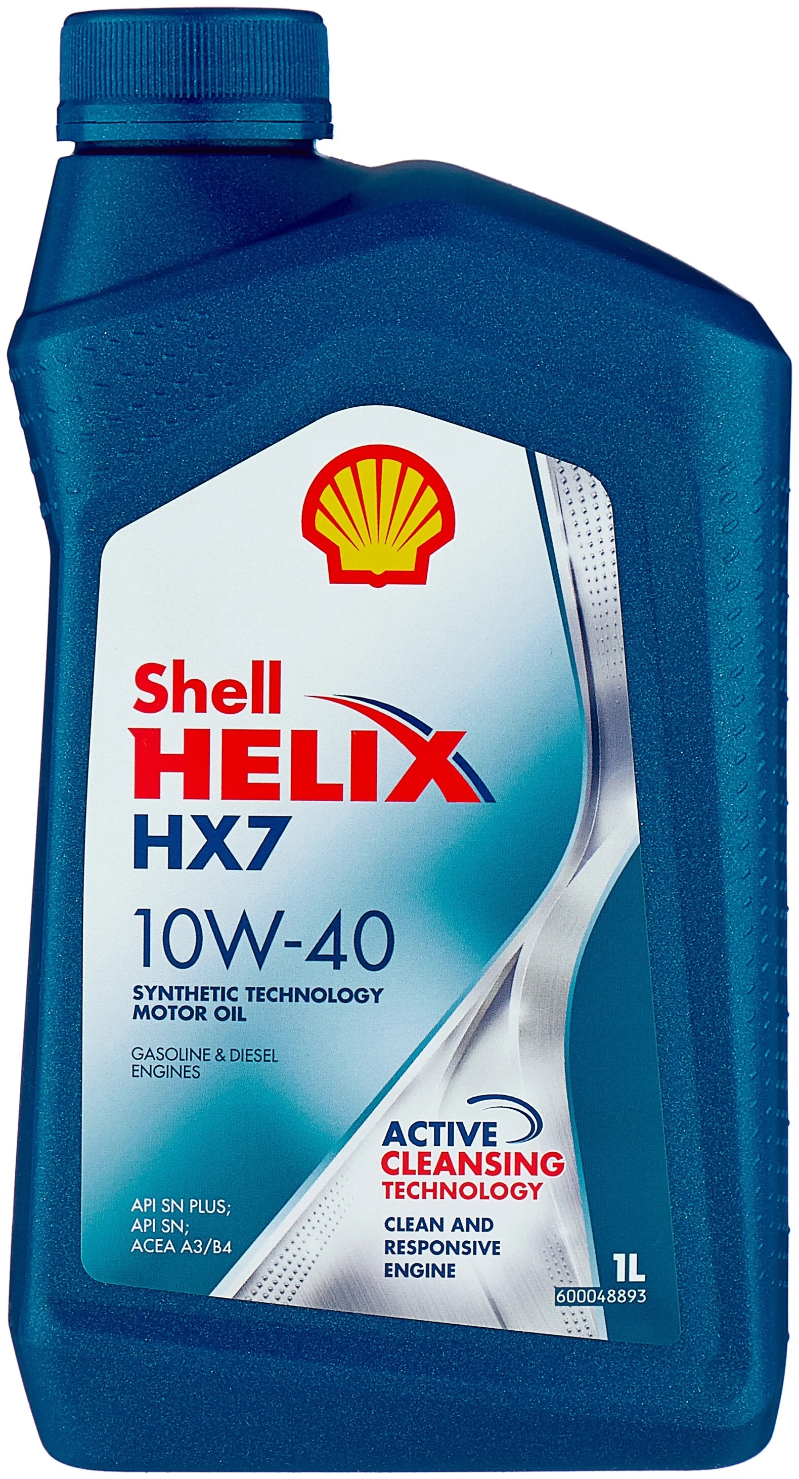 фото Shell моторное масло 10w40 shell helix 1л синтетика hx7 eu