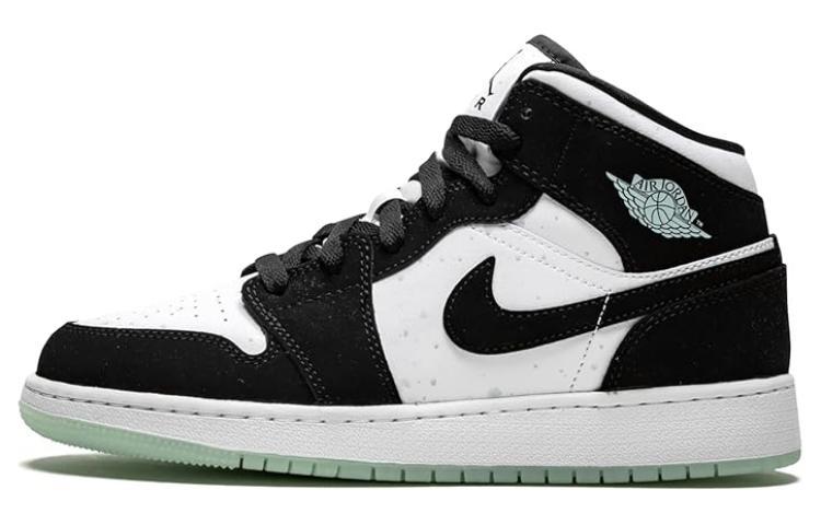 

Кеды унисекс Jordan Air Jordan 1 Mid SE GS хаки 36 EU, Air Jordan 1 Mid SE GS