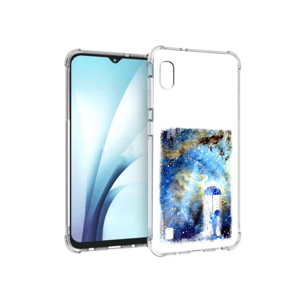 

Чехол MyPads Tocco для Samsung Galaxy A10 мальчик в небе (PT147645.531.455), Прозрачный, Tocco
