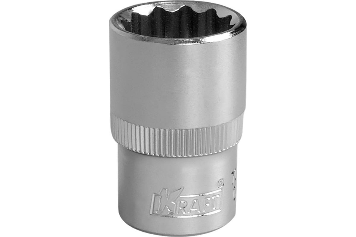 

Головка торцевая 18 1/2 короткая 12-гранная kraft 700351
