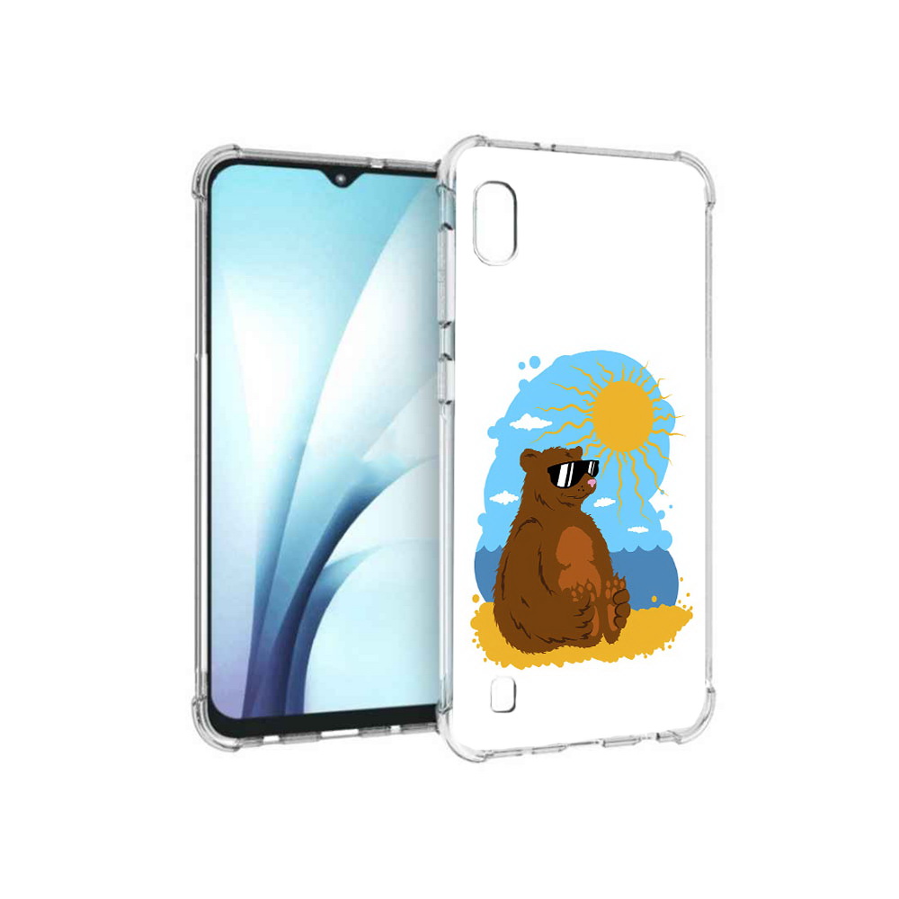 

Чехол MyPads Tocco для Samsung Galaxy A10 медведь на чиле (PT147645.531.468), Прозрачный, Tocco