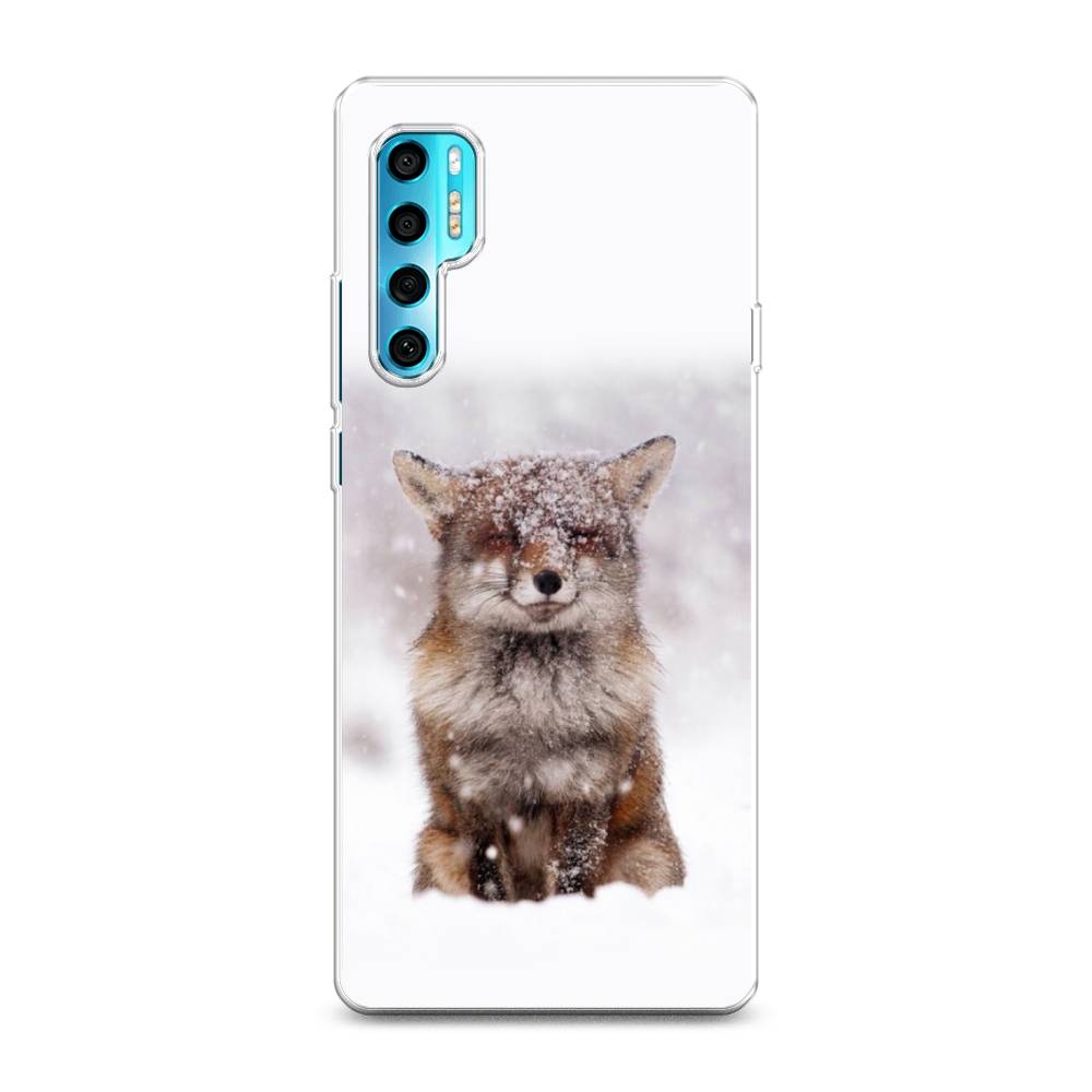

Чехол на TCL 20 Pro 5G "Зимняя лиса", Белый;серый;коричневый, 290850-1