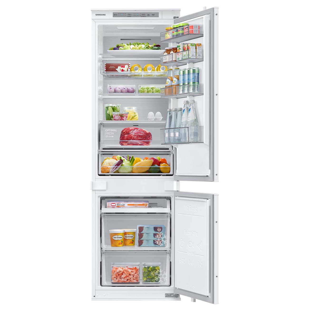 Встраиваемый холодильник Samsung BRB26705EWW белый холодильник side by side samsung rs62r50311l
