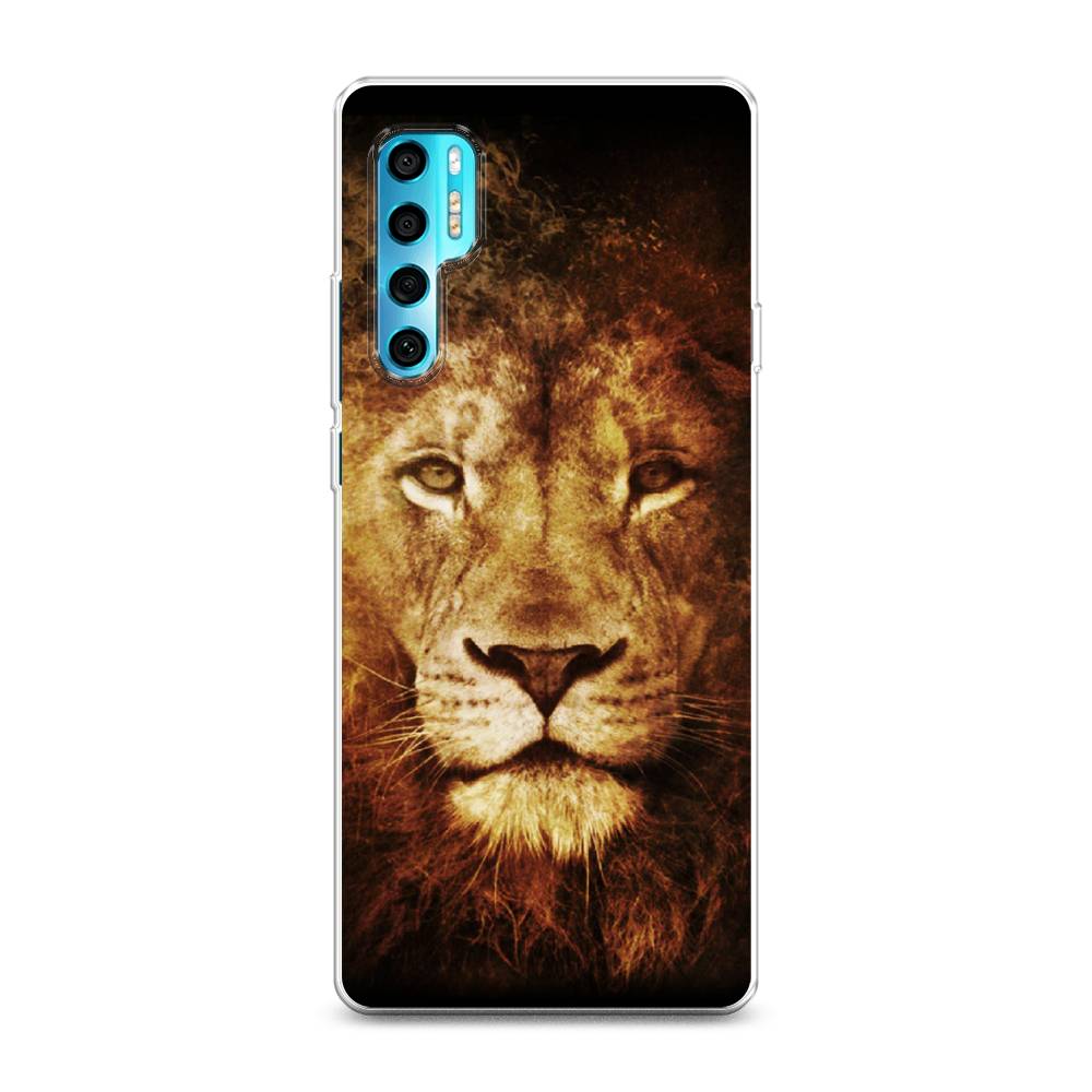 

Чехол на TCL 20 Pro 5G "Лев", Черный;коричневый;желтый, 290850-6