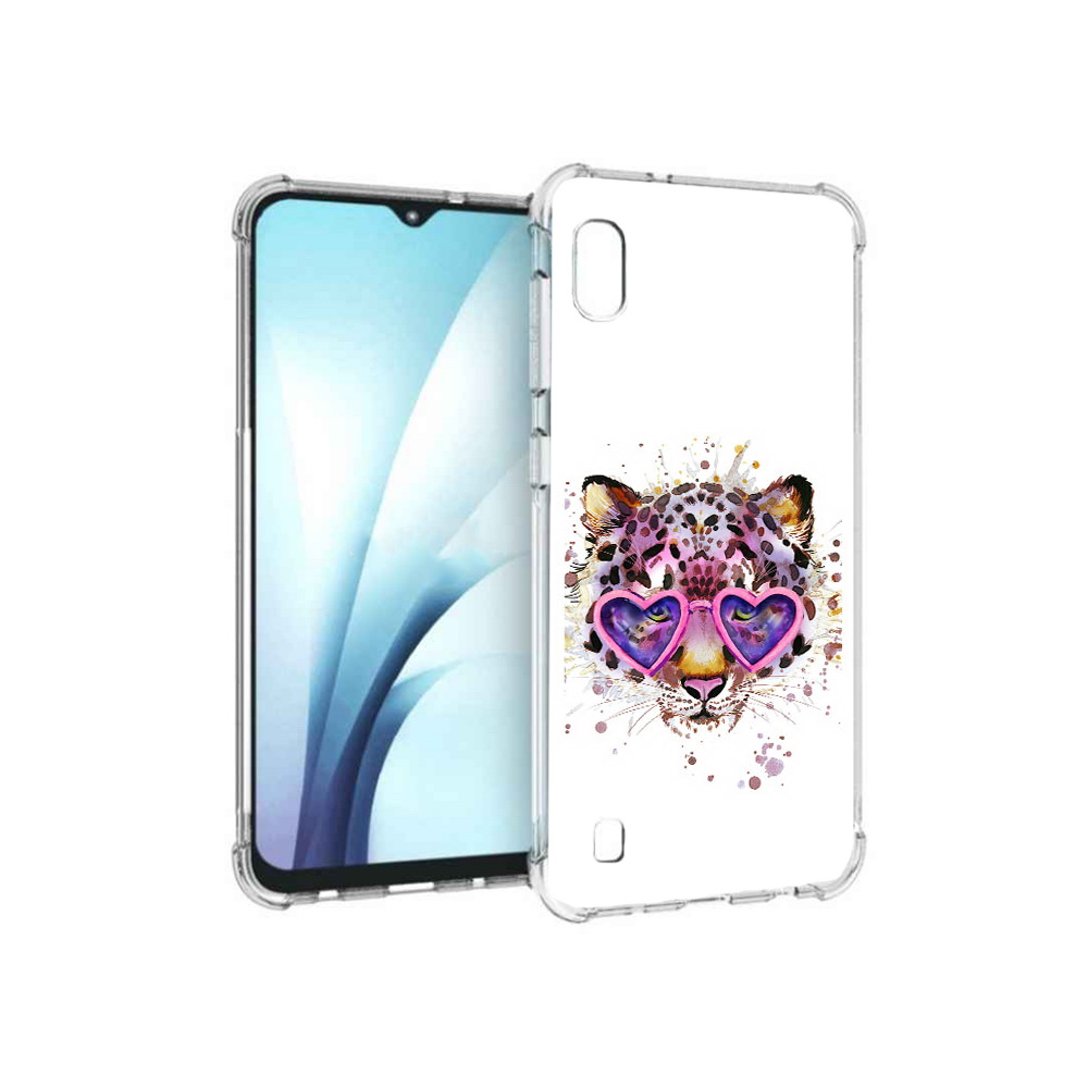 

Чехол MyPads Tocco для Samsung Galaxy A10 модный леопард (PT147645.531.480), Прозрачный, Tocco