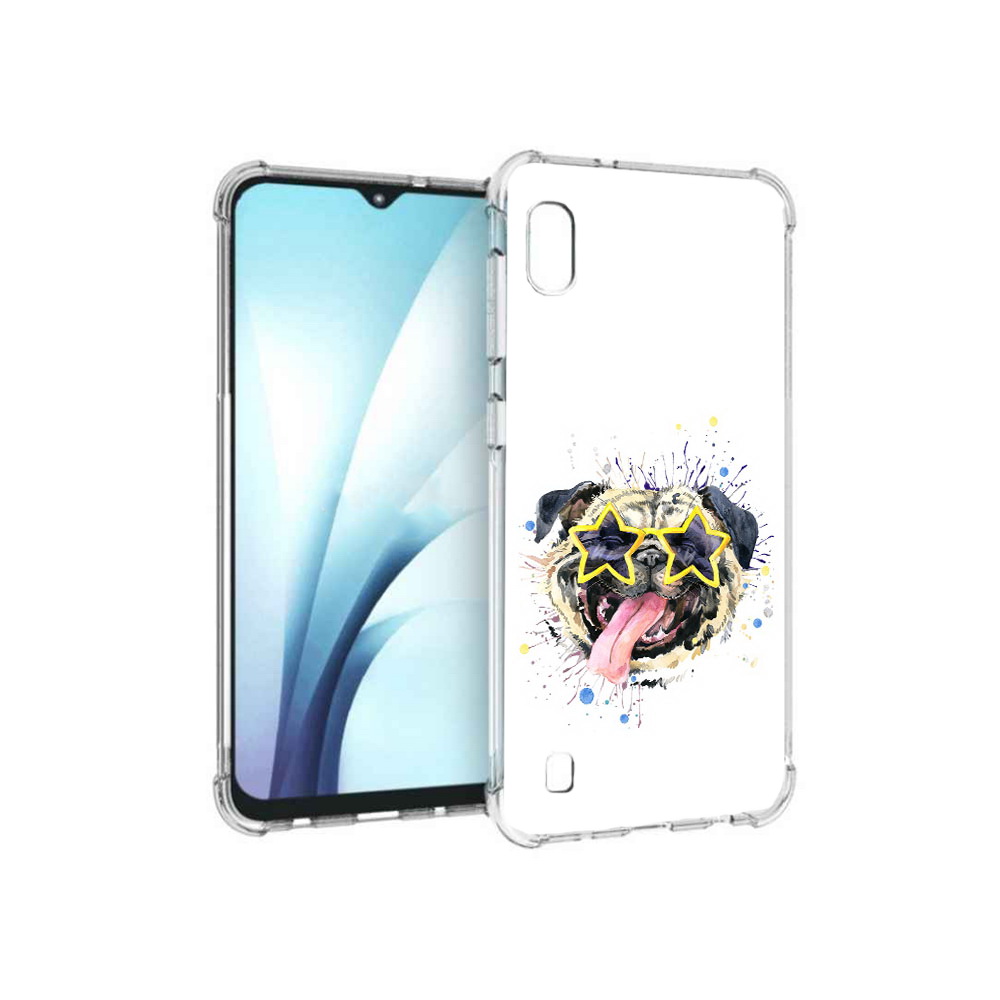 Чехол MyPads Tocco для Samsung Galaxy A10 мопс боксер (PT147645.531.482)