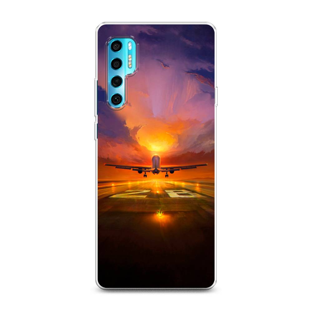 

Чехол на TCL 20 Pro 5G "Самолет на посадке", Оранжевый;синий, 290850-6