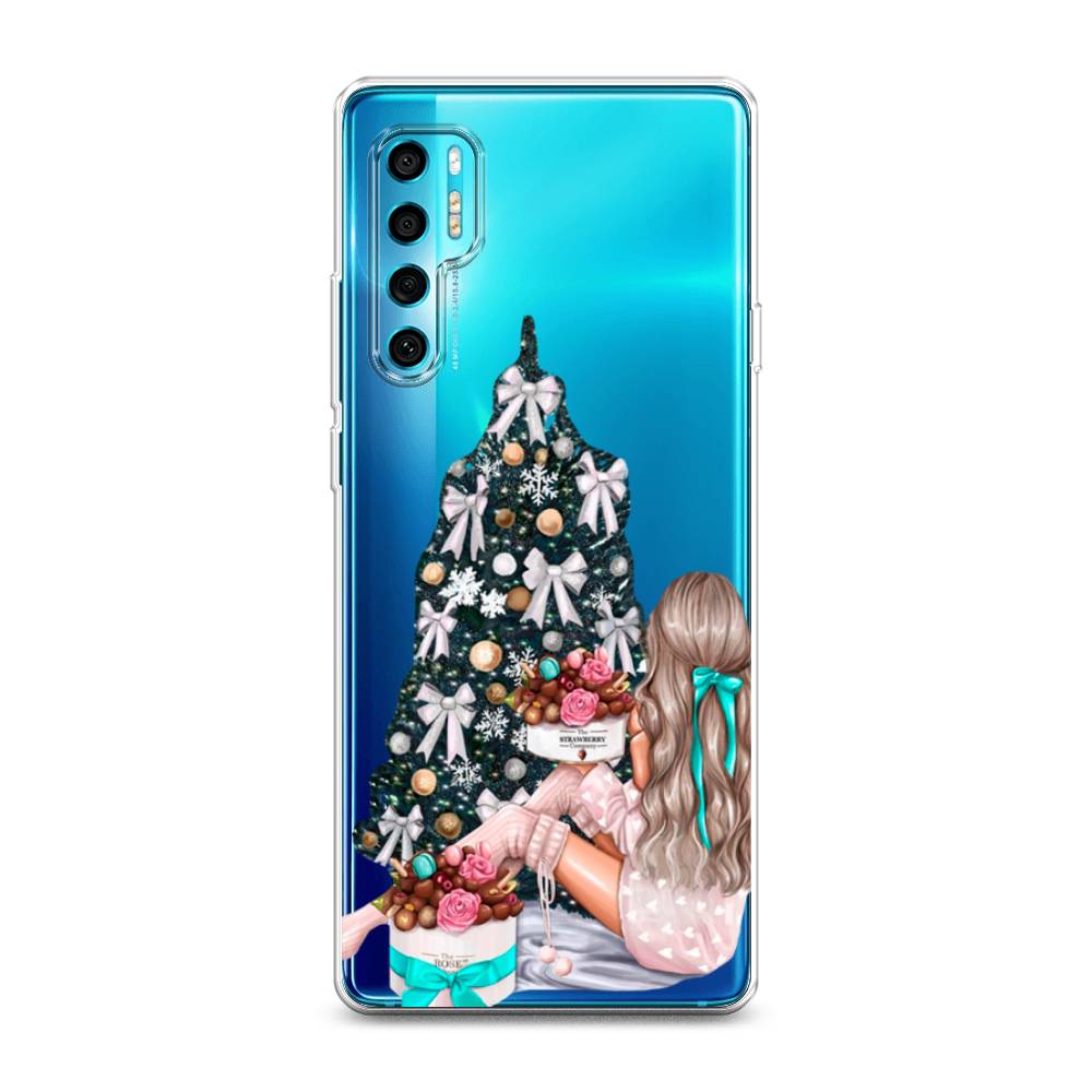 

Чехол на TCL 20 Pro 5G "New Year", Зеленый;бежевый;голубой, 290850-5