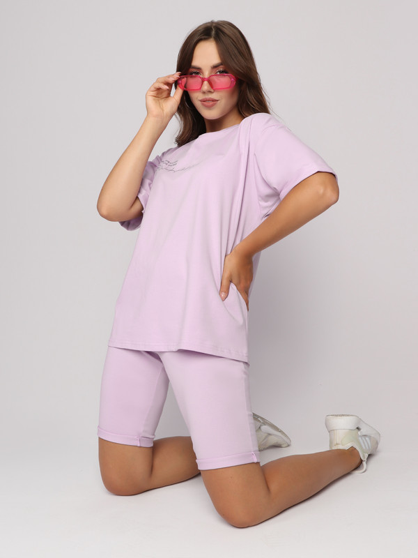 Комплект домашний женский Fashion Margo КЖ0257 фиолетовый 46 RU