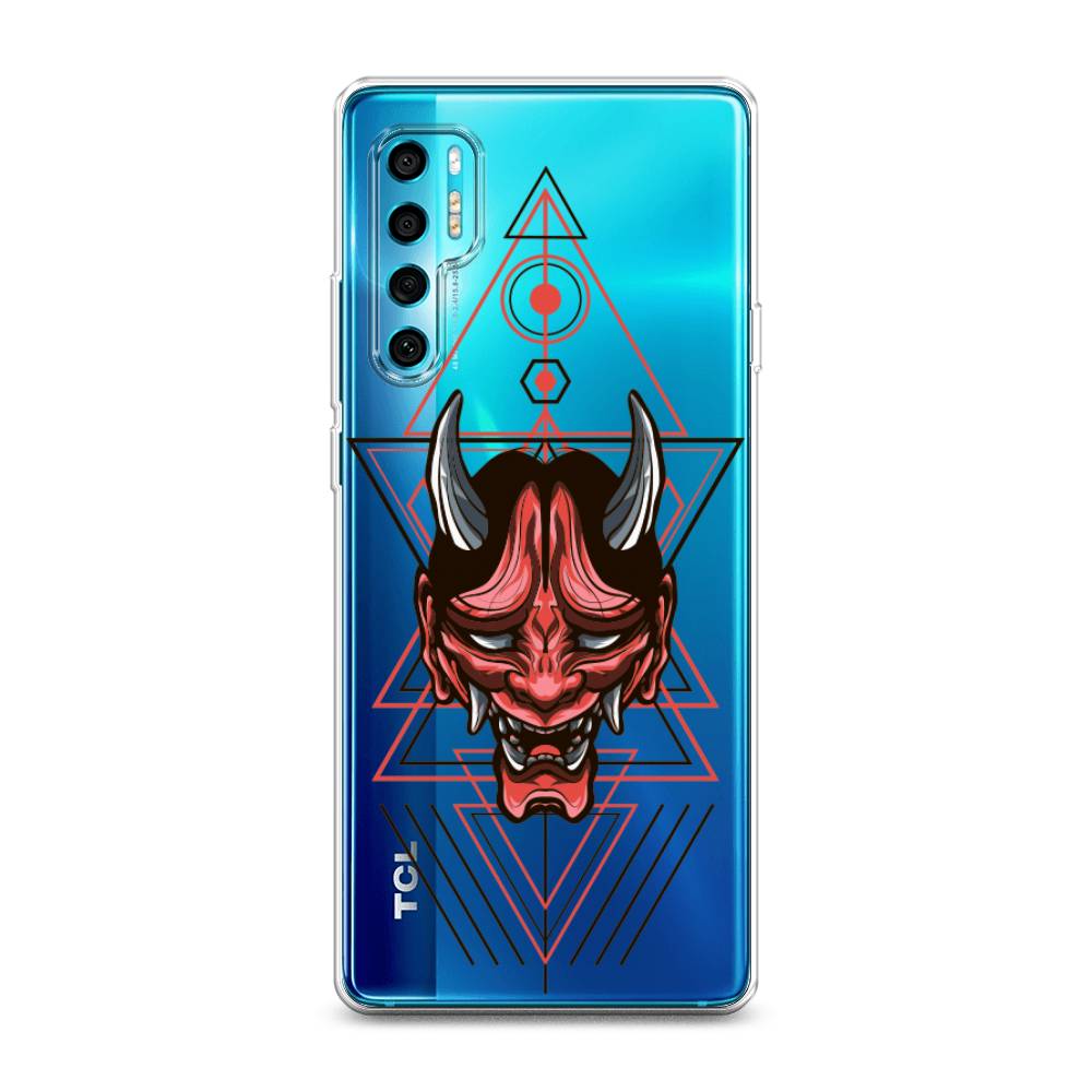

Чехол на TCL 20 Pro 5G "Hanya Oni mask", Серый;красный;черный, 290850-4