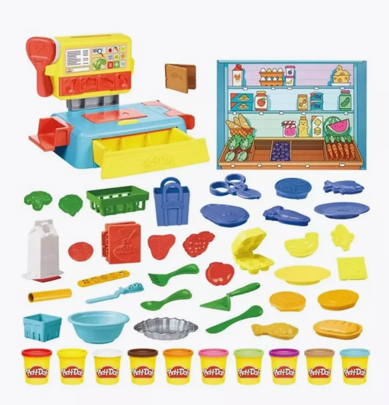 

Масса для лепки Play-Doh 10 цв, Разноцветный