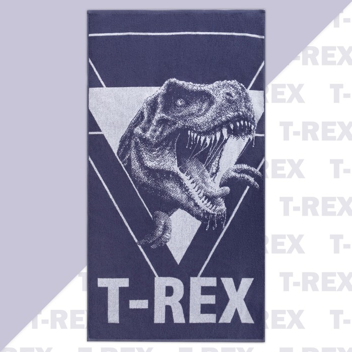 

Полотенце махровое Этель T-REX, 70х130 см, 100% хлопок, 420гр/м2, T-rex