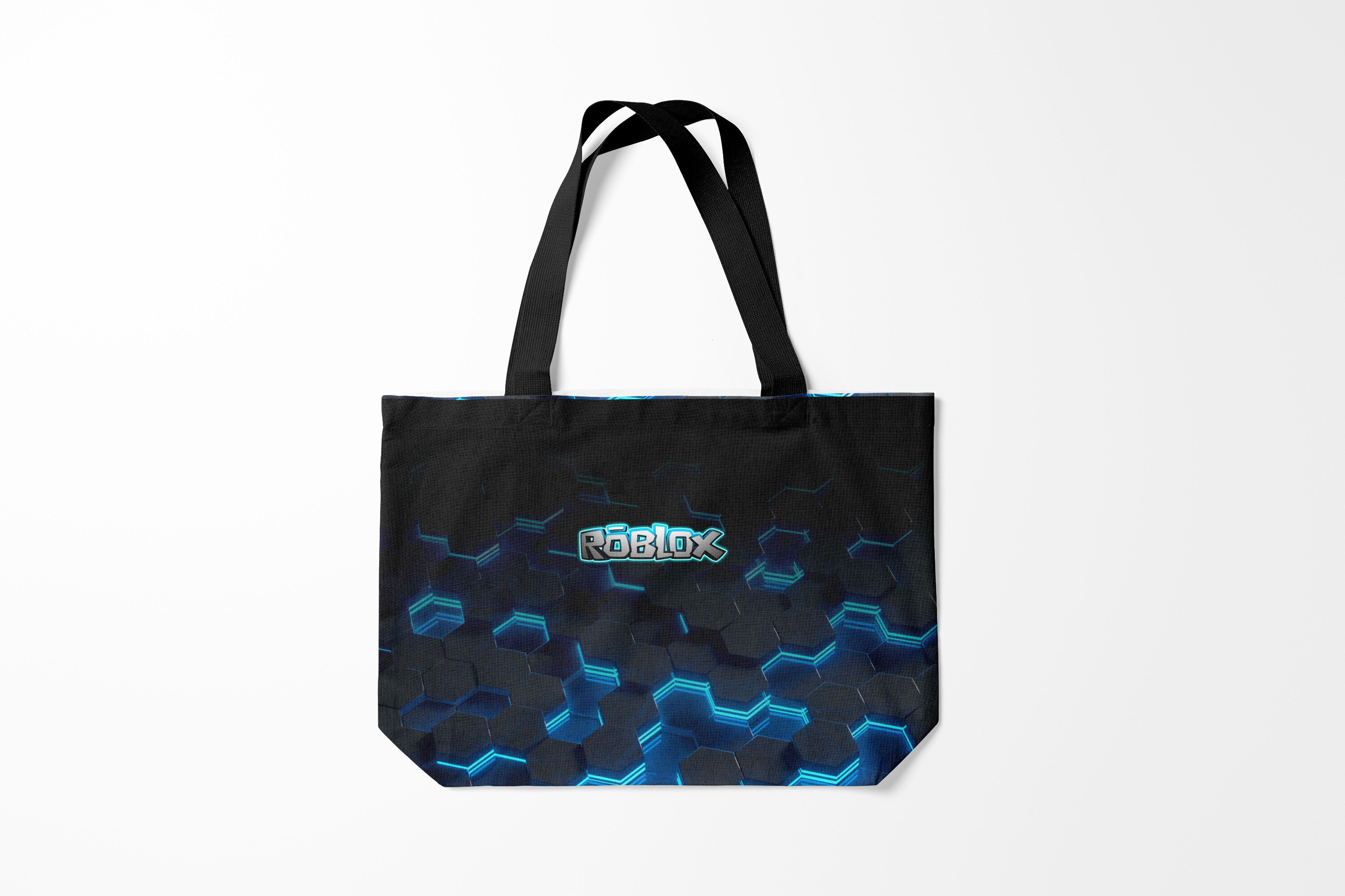 

Сумка шoппер унисекс Burnettie Roblox Neon Hex, черный, Roblox Neon Hex