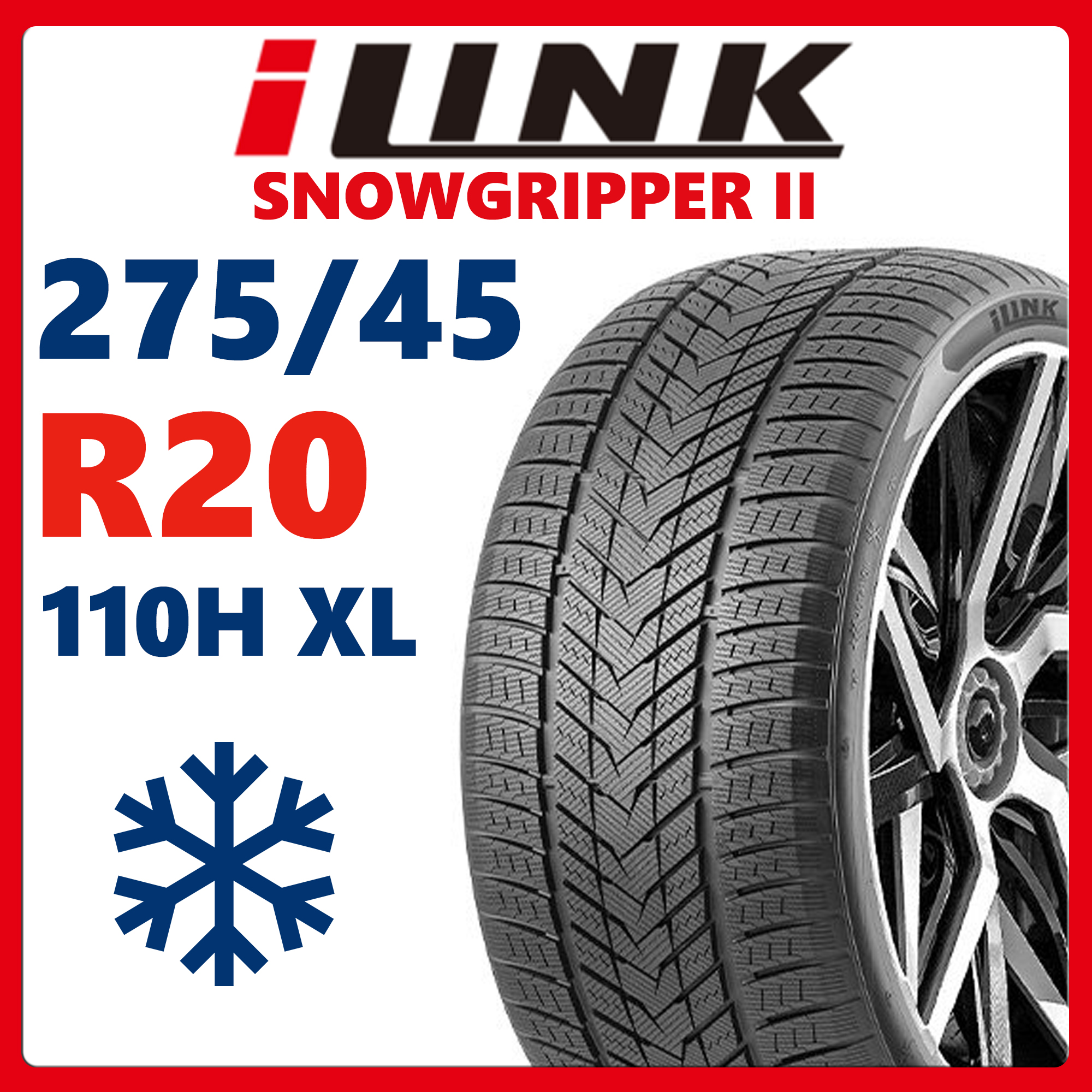 Шины зимние iLink SNOWGRIPPER II 275/45R20 110H XL