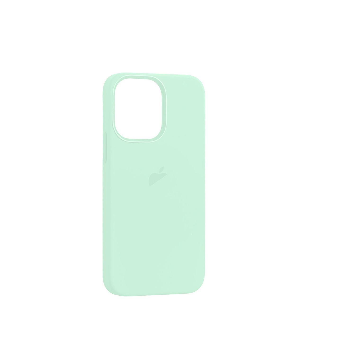 Чехол iPhone 15 Plus Silicon Case 100% ORG (MagSafe + NFC) c LOGO Soft Mint (IS789658)