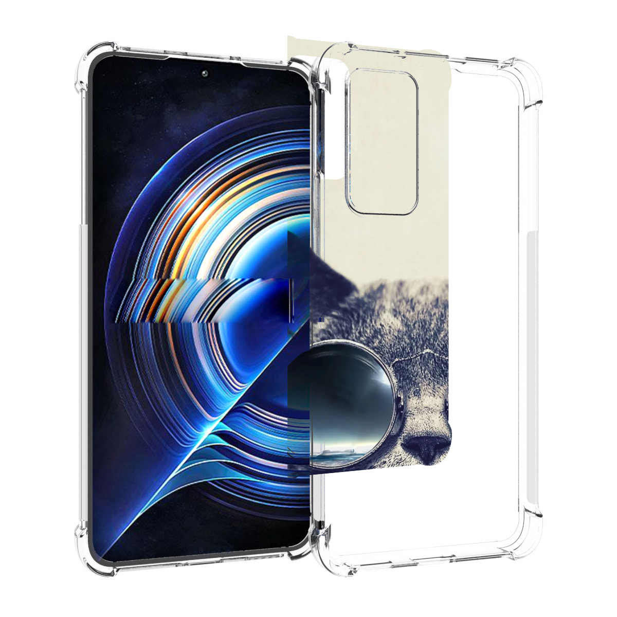 

Чехол MyPads Кот-в-очках-2 для Tecno Camon 19 Neo, Прозрачный, Tocco