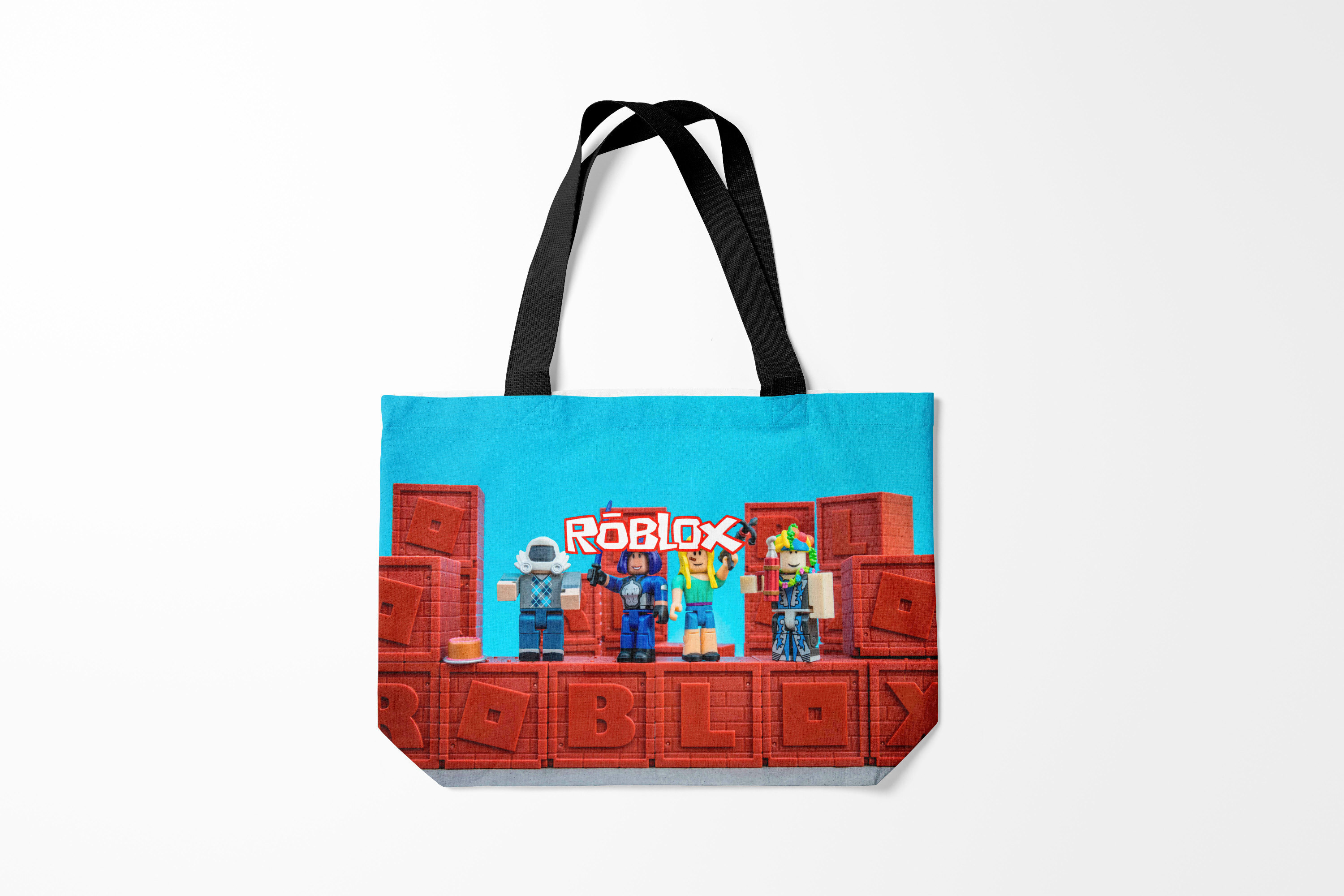 

Сумка шoппер унисекс Burnettie Roblox, голубой, Roblox