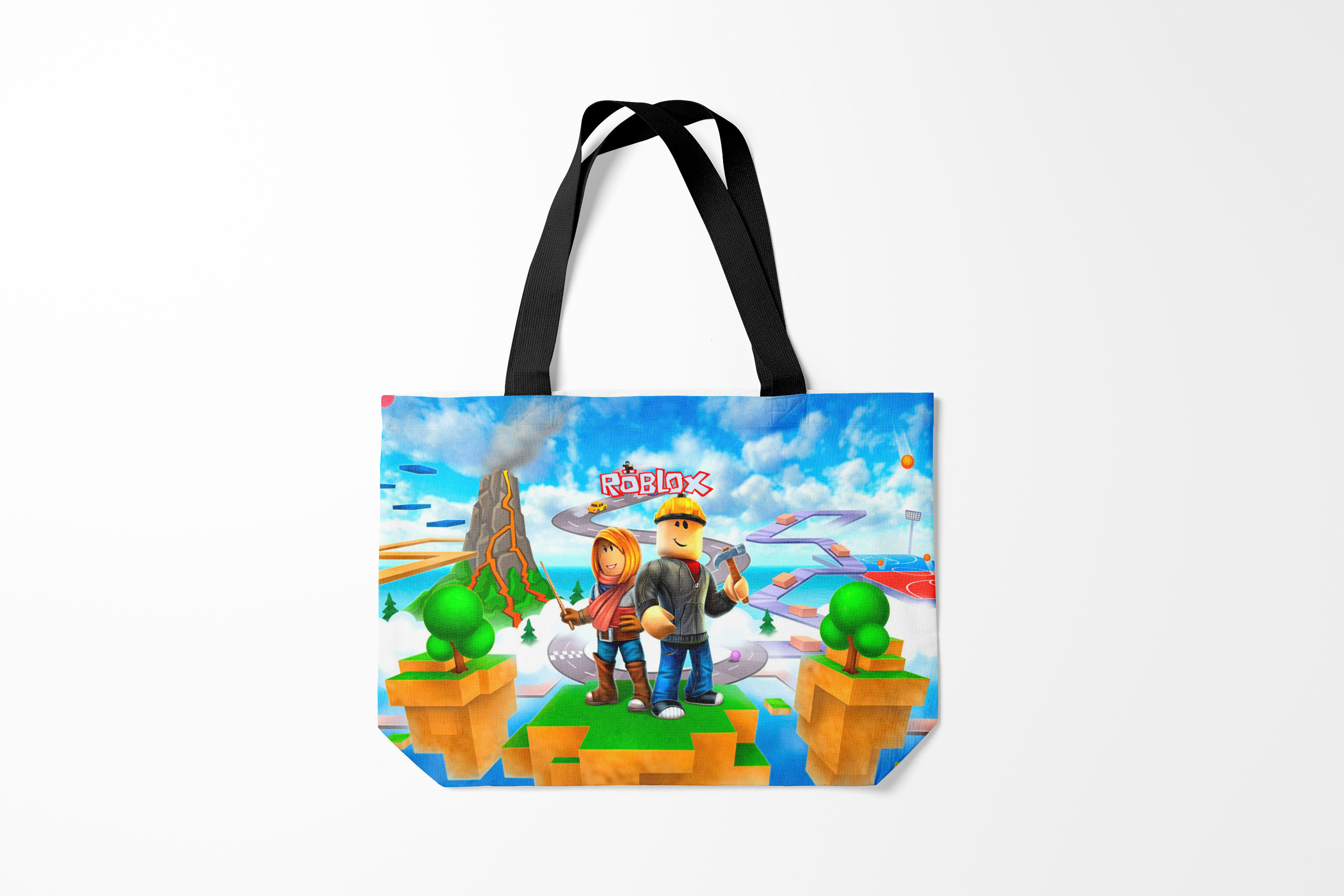 

Сумка шoппер унисекс Burnettie Roblox, голубой, Roblox
