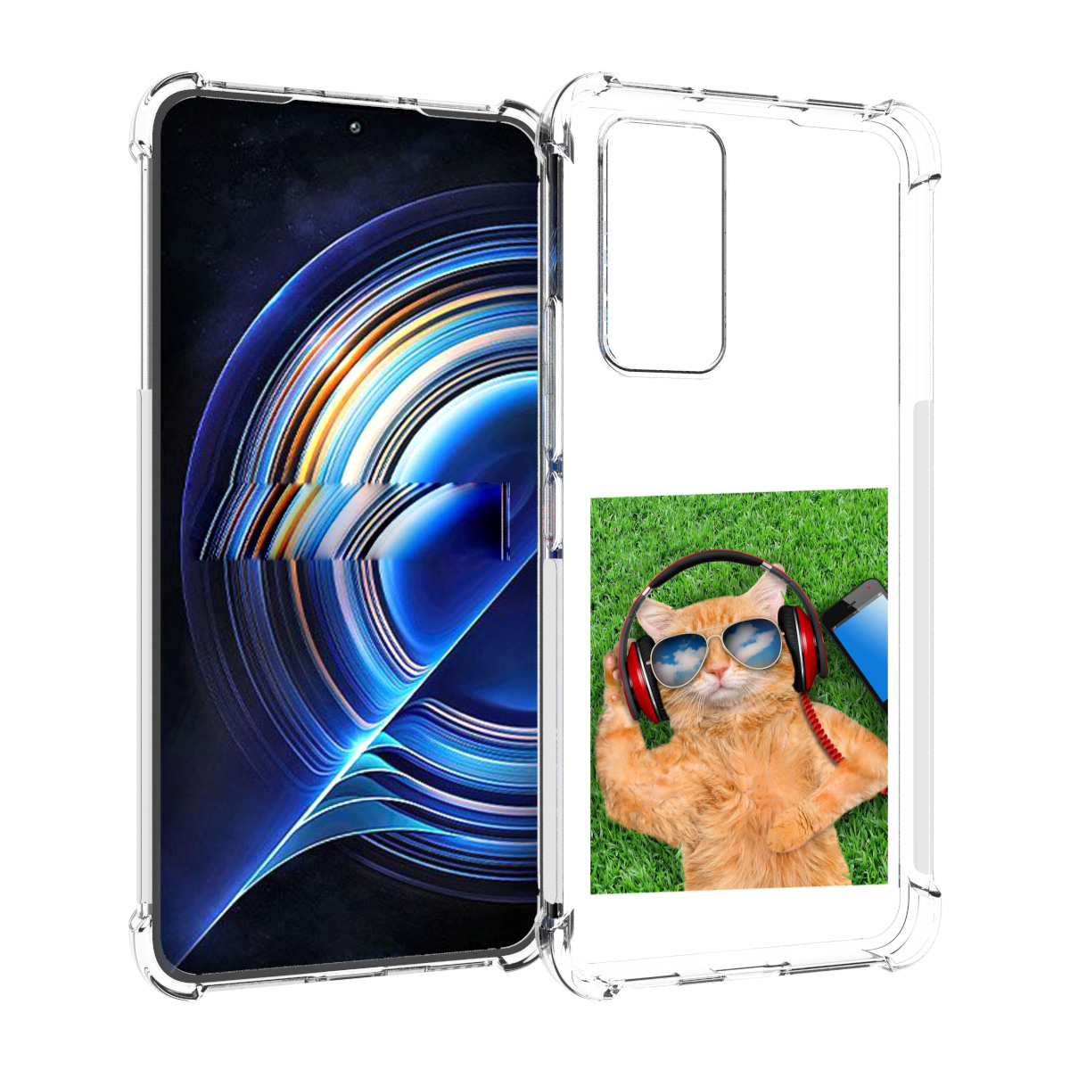 

Чехол MyPads Кот-кайфарик для Tecno Camon 19 Neo, Прозрачный, Tocco
