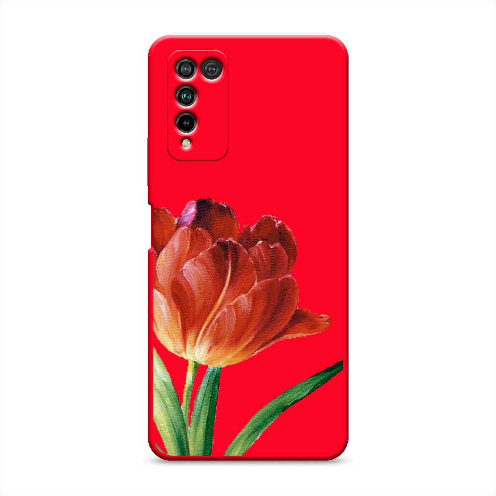 

Чехол Awog на Honor 10X Lite "Красный тюльпан"