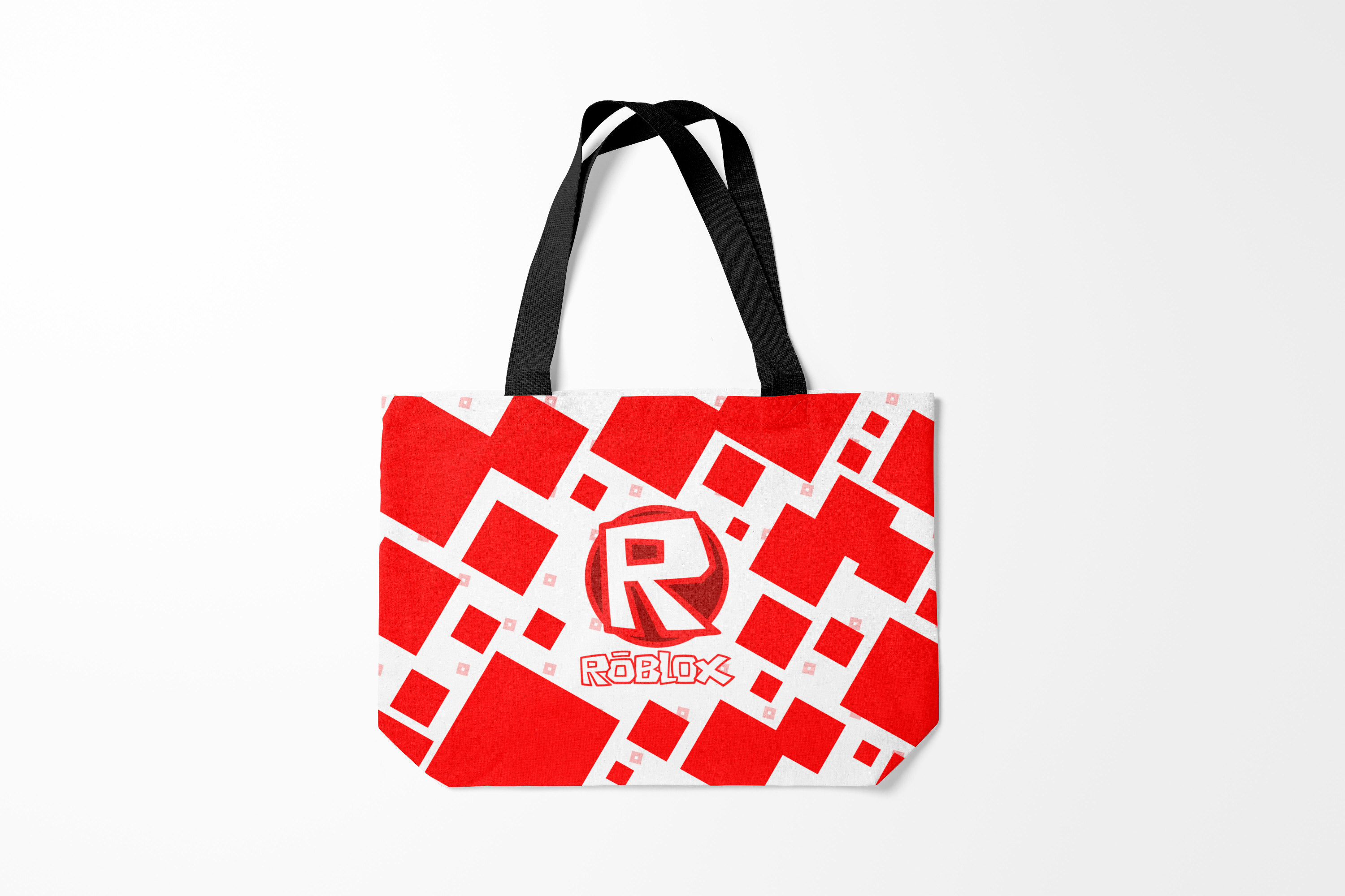 

Сумка шoппер унисекс Burnettie Roblox, красный; белый, Roblox