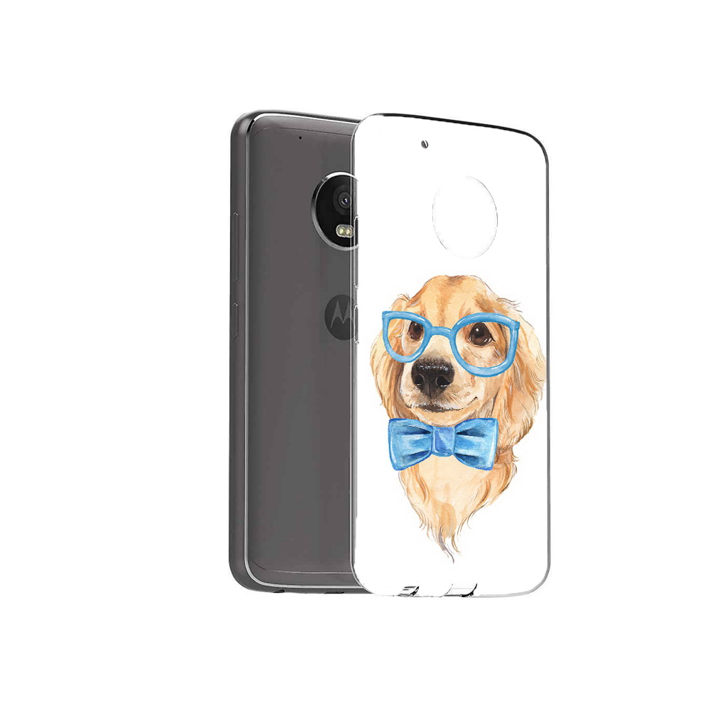 

Чехол MyPads Tocco для Motorola Moto G5 Plus Собака интеллигент (PT67401.338.159), Прозрачный, Tocco