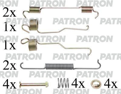 Комплект монтажный тормозных колодок барабанных FIAT: PALIO 96-, SIENA 96- PATRON PSRK0175