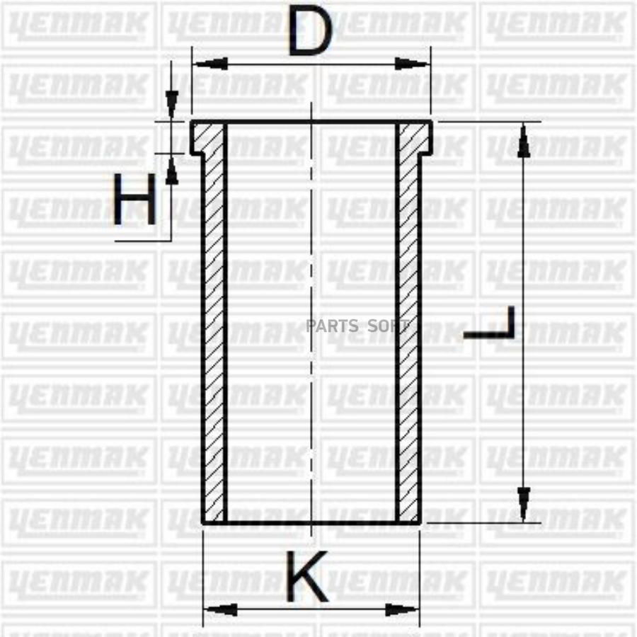 

Гильза цилиндра FIAT PUNTO 1.2i =70.8mm