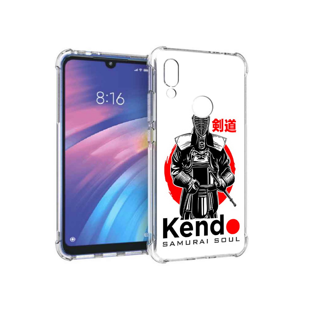 

Чехол MyPads Tocco для Xiaomi Redmi Y3 рисованый самурай, Прозрачный, Tocco