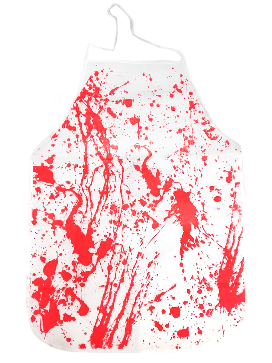Окровавленный фартук с завязками Хэллоуин киноманьяк ужасы хоррор (52х72 см)
