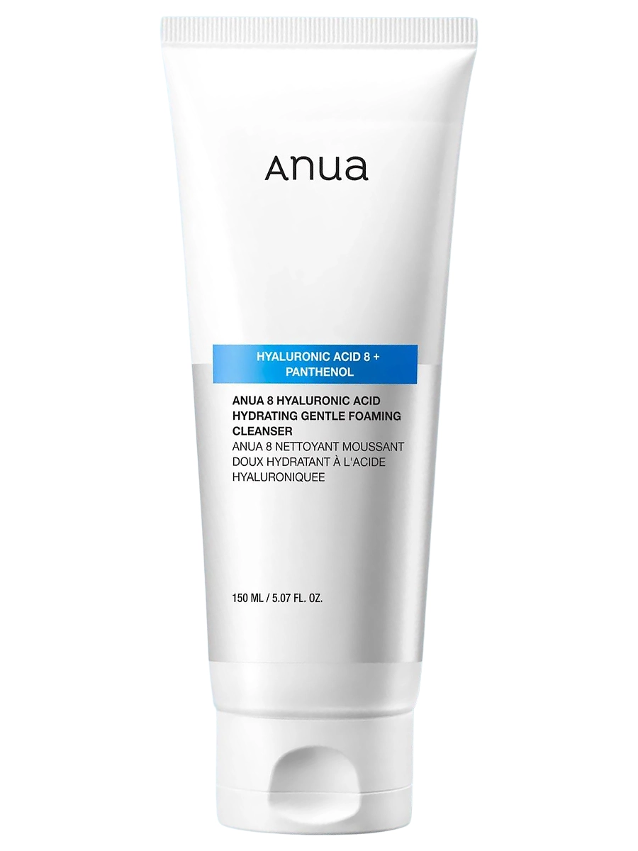 

Пенка для умывания ANUA 8 Hyaluronic Acid Hydrating Gentle Foaming Cleanser 150 мл, Пенка для умывания