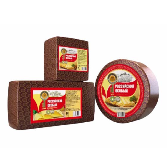 

Сыр полутвердый Cheeseburg Российский 50% +-1 кг