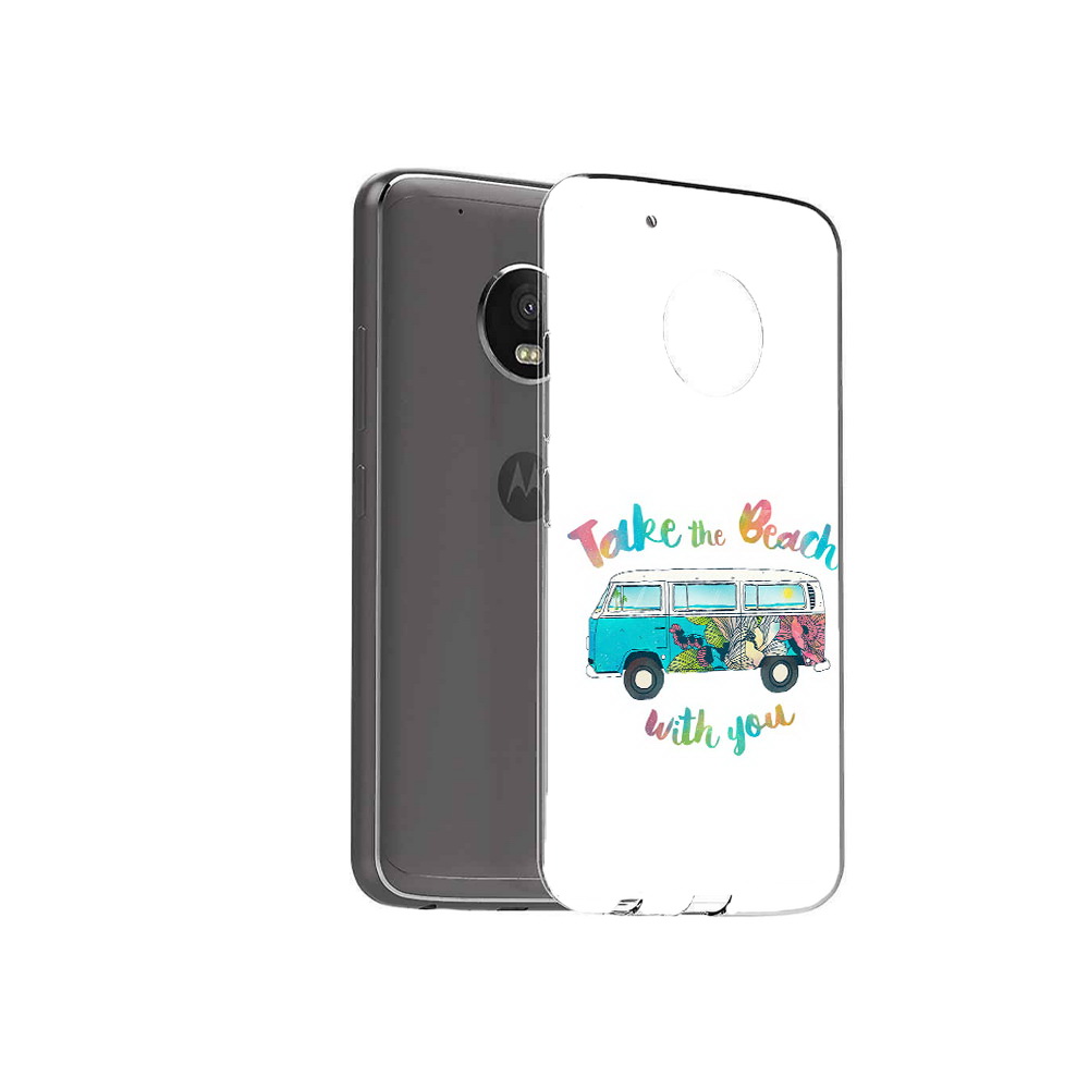 

Чехол MyPads Tocco для Motorola Moto G5 Plus Хиппи автобус (PT67401.338.190), Прозрачный, Tocco