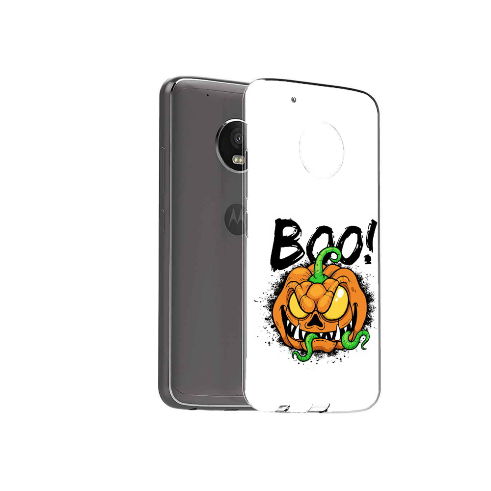 

Чехол MyPads Tocco для Motorola Moto G5 Plus Хэллоуин бу (PT67401.338.193), Прозрачный, Tocco