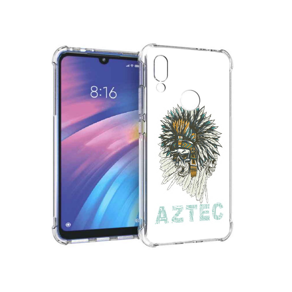 Чехол MyPads Tocco для Xiaomi Redmi Y3 скелет индеец