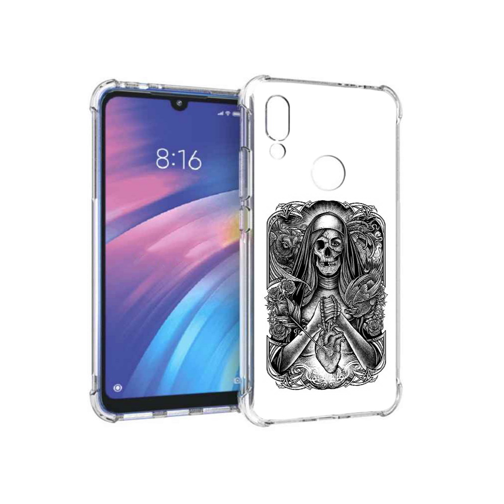 

Чехол MyPads Tocco для Xiaomi Redmi Y3 скелет с сердцем, Прозрачный, Tocco