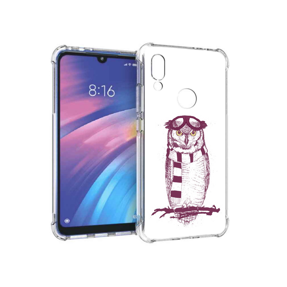 

Чехол MyPads Tocco для Xiaomi Redmi Y3 сова-летчик, Прозрачный, Tocco