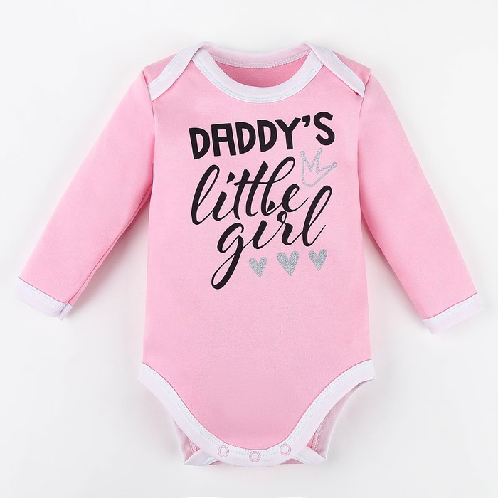 

Боди Крошка Я Daddy's girl, розовый, рост 74-80 см, Daddy's girl
