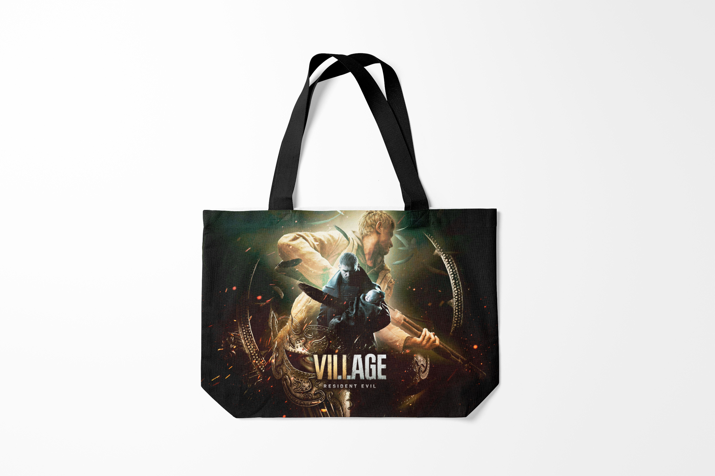 

Сумка шoппер унисекс Burnettie Resident evil Village, черный, Resident evil Village