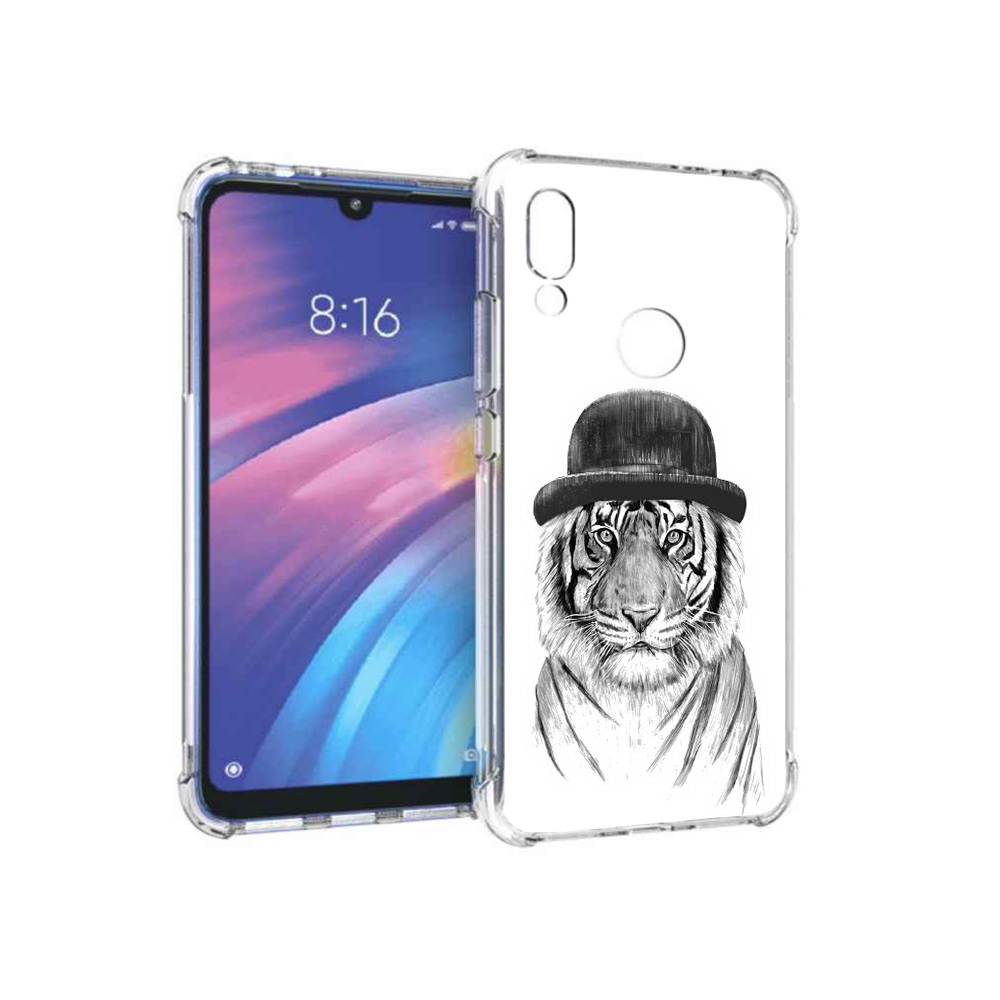 

Чехол MyPads Tocco для Xiaomi Redmi Y3 тигр британец, Прозрачный, Tocco