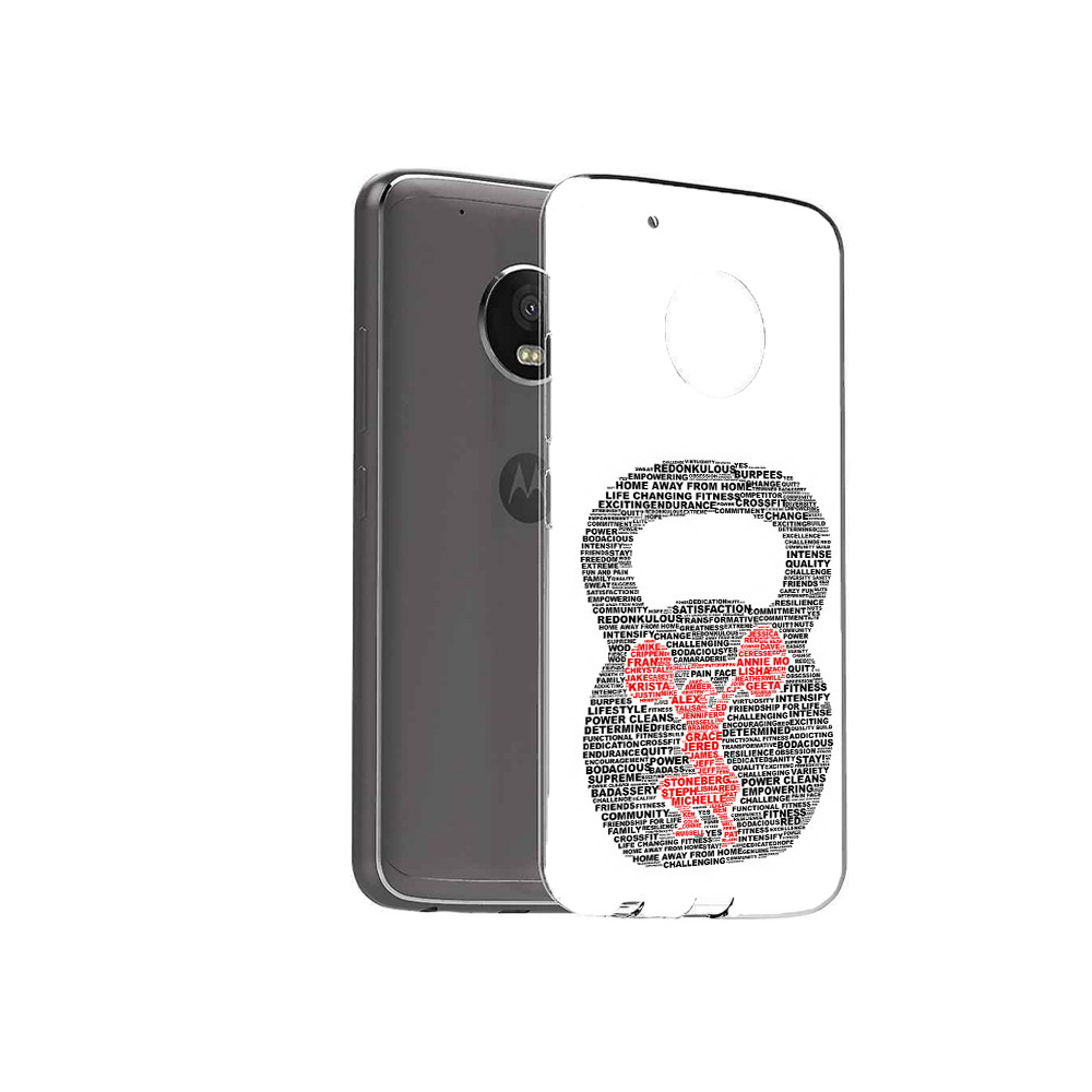 

Чехол MyPads Tocco для Motorola Moto G5 Plus бодибилдинг гиря из слов (PT67401.338.232), Прозрачный, Tocco