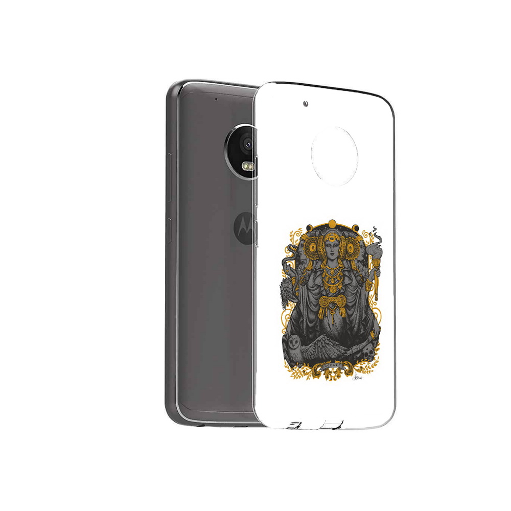 

Чехол MyPads Tocco для Motorola Moto G5 Plus божество с золотыми элементами, Прозрачный, Tocco