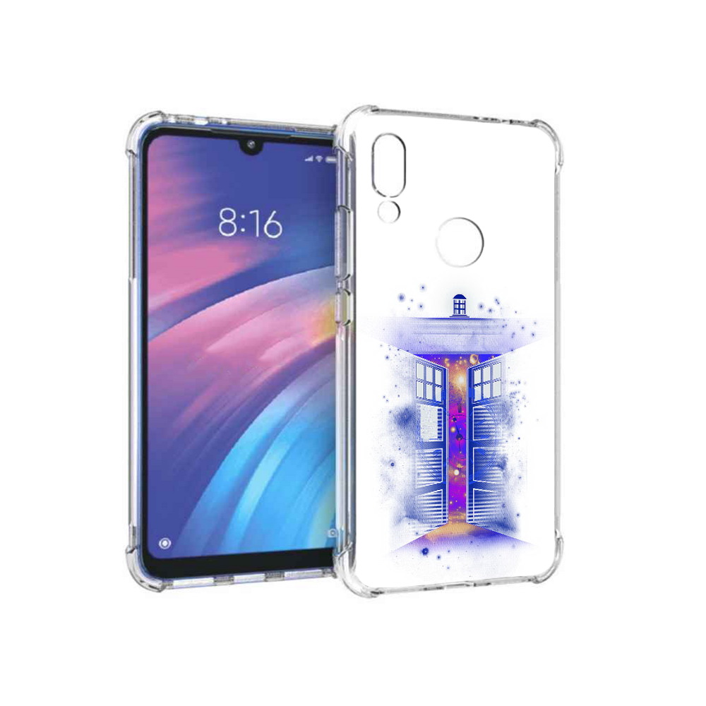 

Чехол MyPads Tocco для Xiaomi Redmi Y3 фиолетовый уголок абстракция, Прозрачный, Tocco