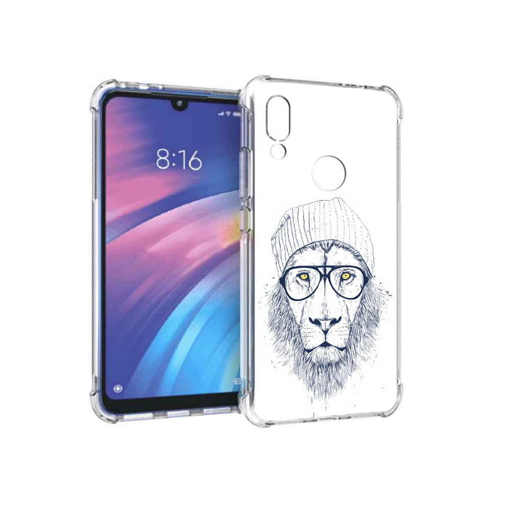 

Чехол MyPads Tocco для Xiaomi Redmi Y3 хиппи лев, Прозрачный, Tocco