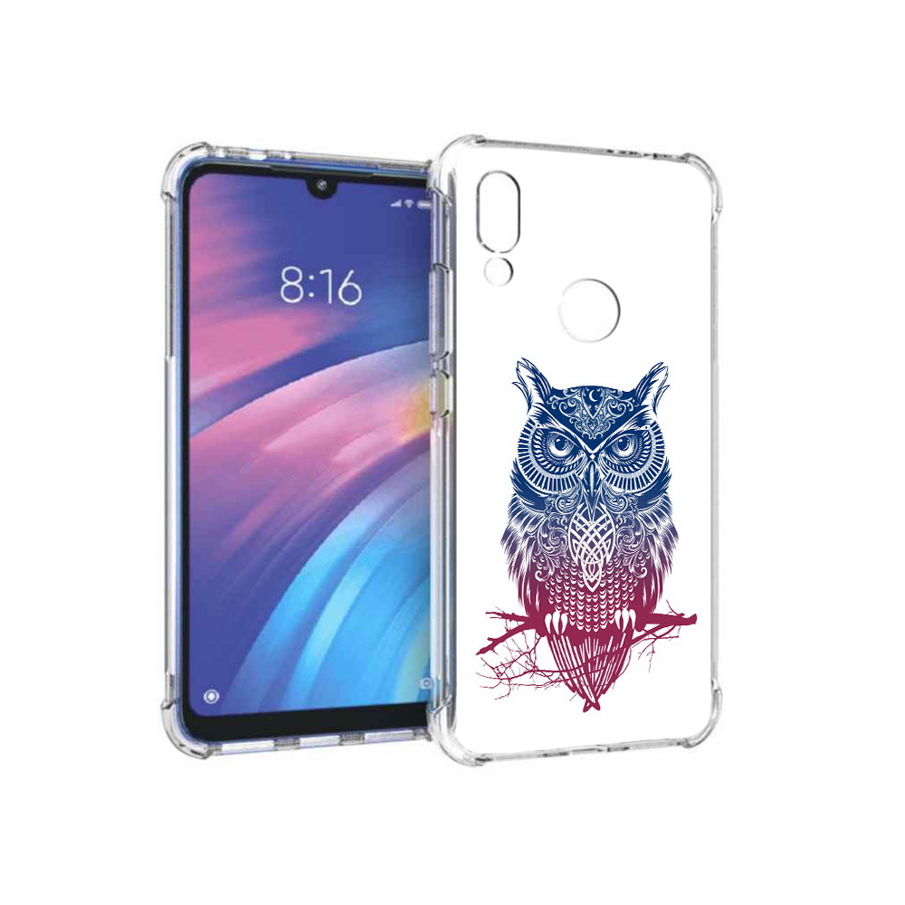 

Чехол MyPads Tocco для Xiaomi Redmi Y3 хиппи сова, Прозрачный, Tocco