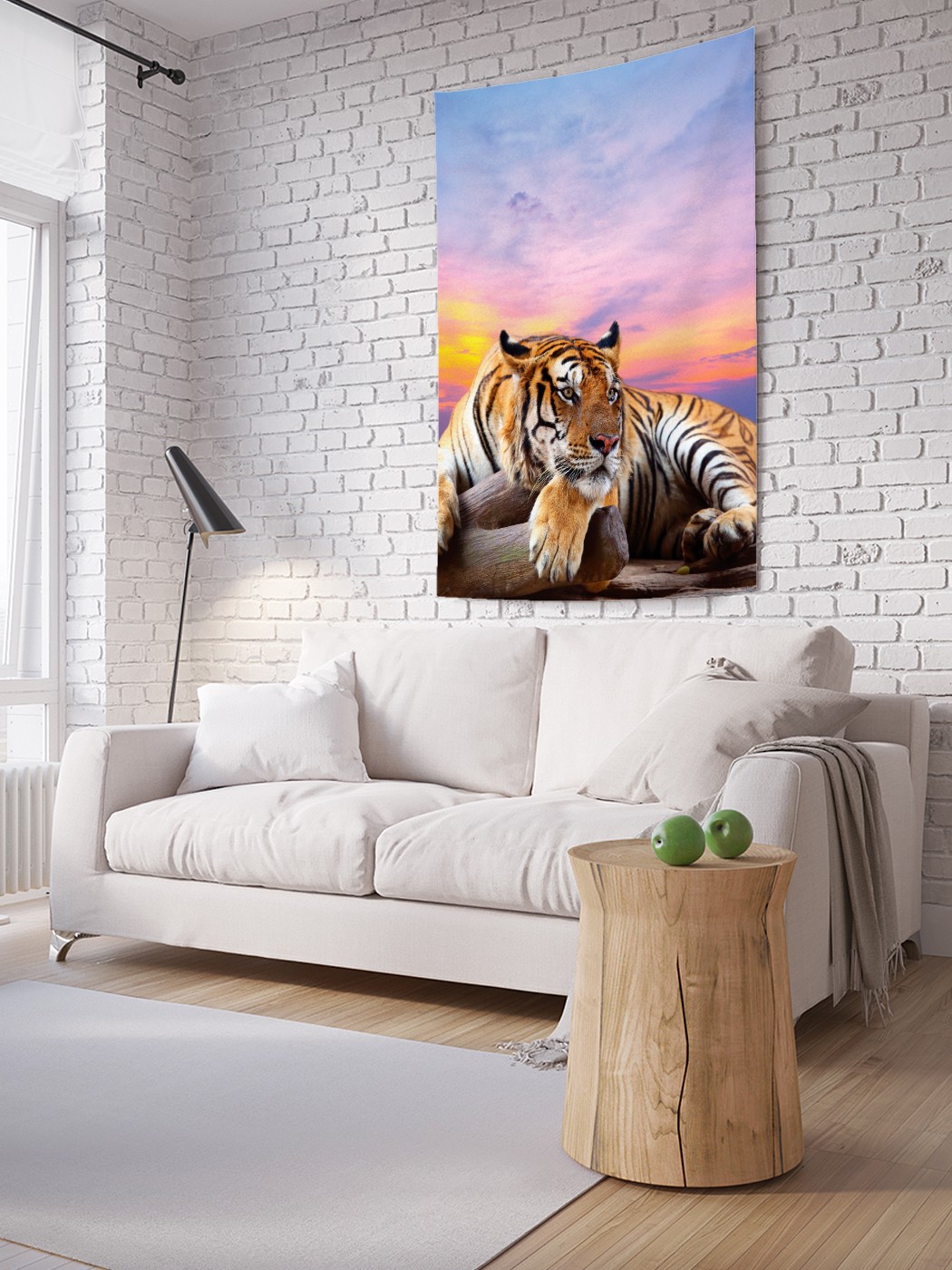 

Вертикальное фотопанно на стену JoyArty Тигр за небесами 150x200 см, Тигр за небесами