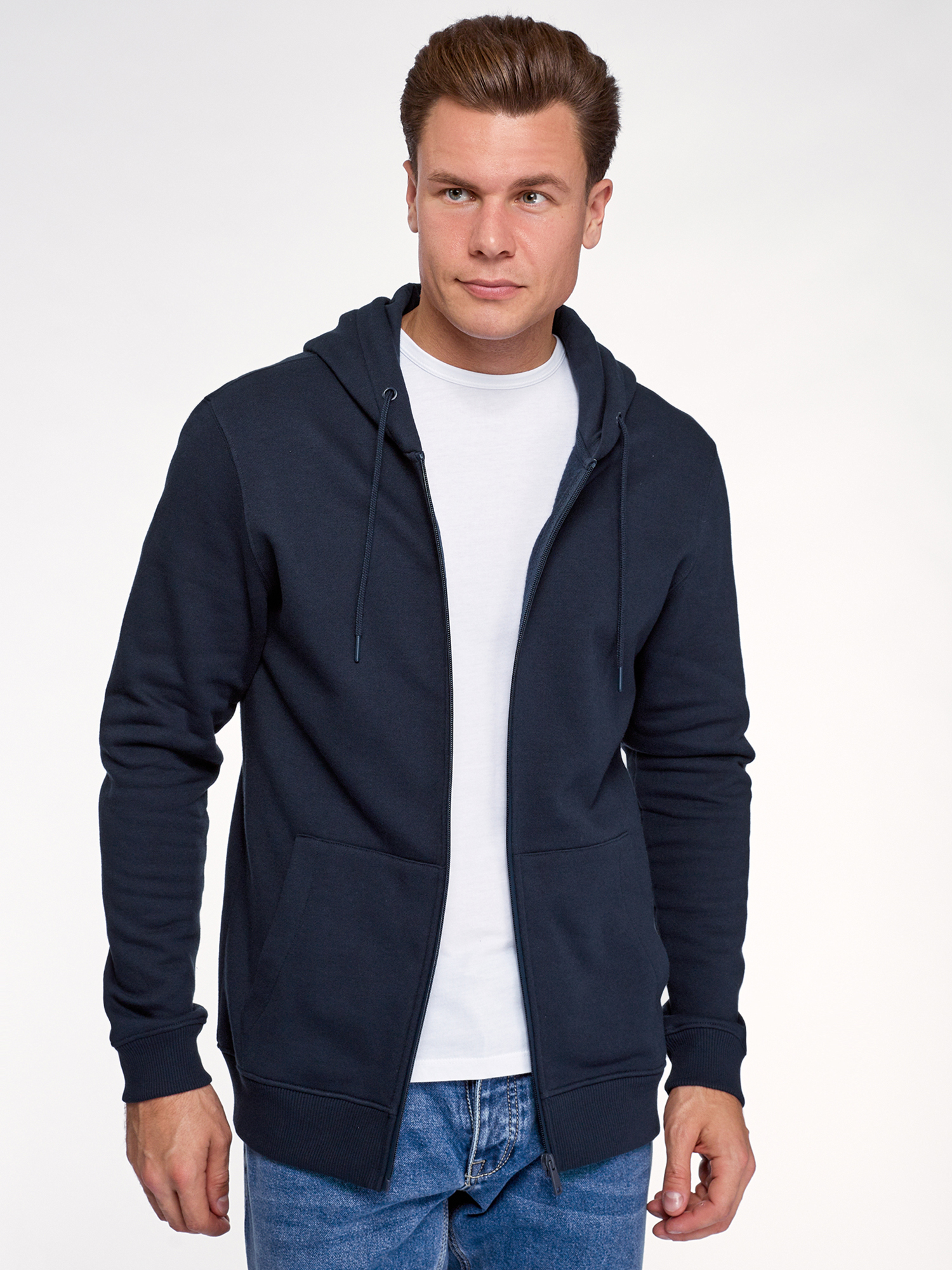 

Толстовка мужская oodji 5B125005M синяя XL, 5B125005M