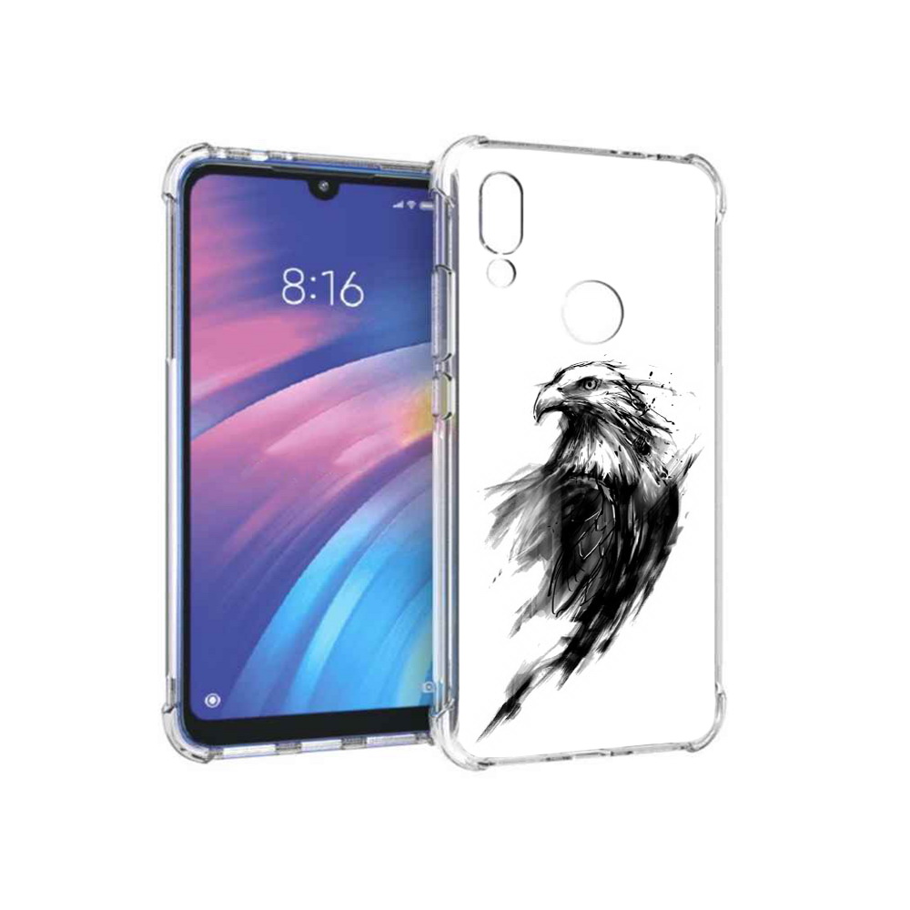 

Чехол MyPads Tocco для Xiaomi Redmi Y3 чб птица, Прозрачный, Tocco