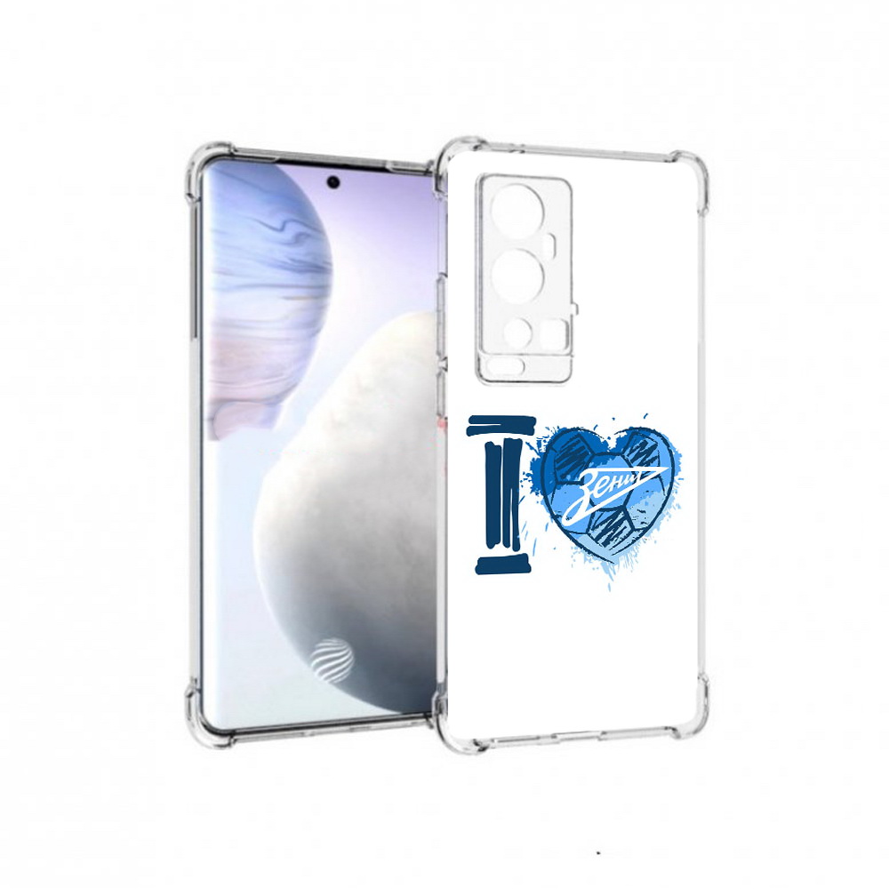 

Чехол MyPads Tocco для Vivo X60 Pro Plus ФК я люблю зенит, Прозрачный, Tocco